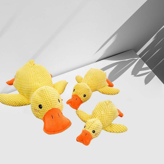 Plush toy duck for dog