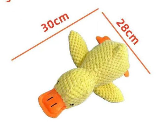 Plush toy duck for dog
