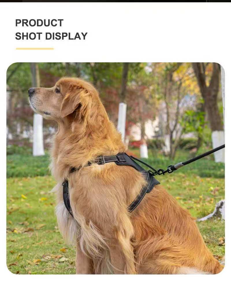 Liflax Dog Harness with Leash Set, No Pull Adjustable Reflective Step-in Puppy Pet Vest Harnesses for